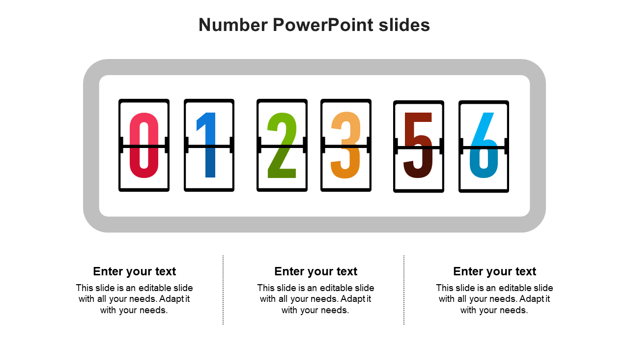Number PowerPoint Slides Designs